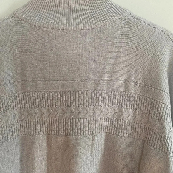 Elie Tahari Gray Mock Neck Sweater - Picture 12 of 15